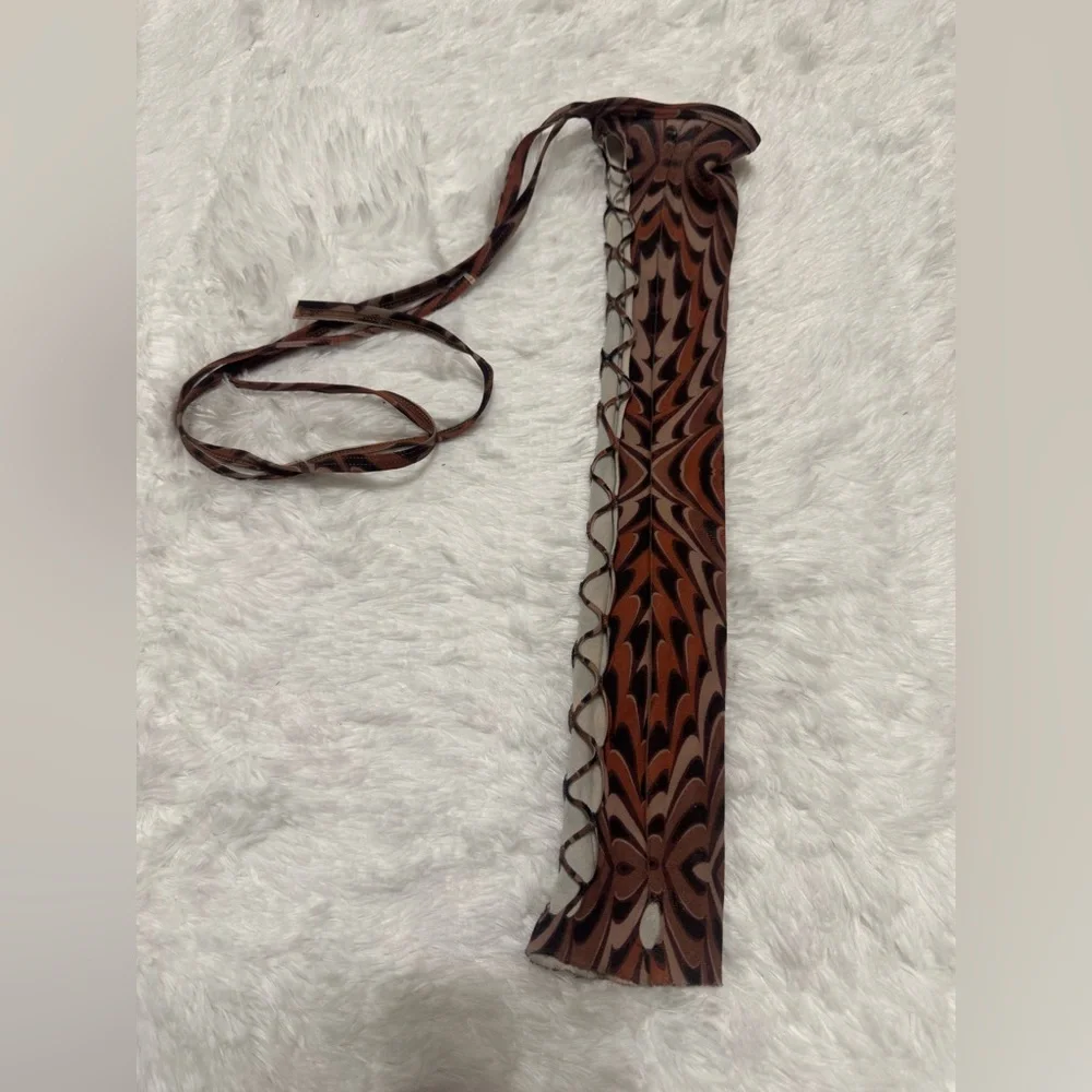 New brown arm sleeve festival rave rave outfit accessory boho